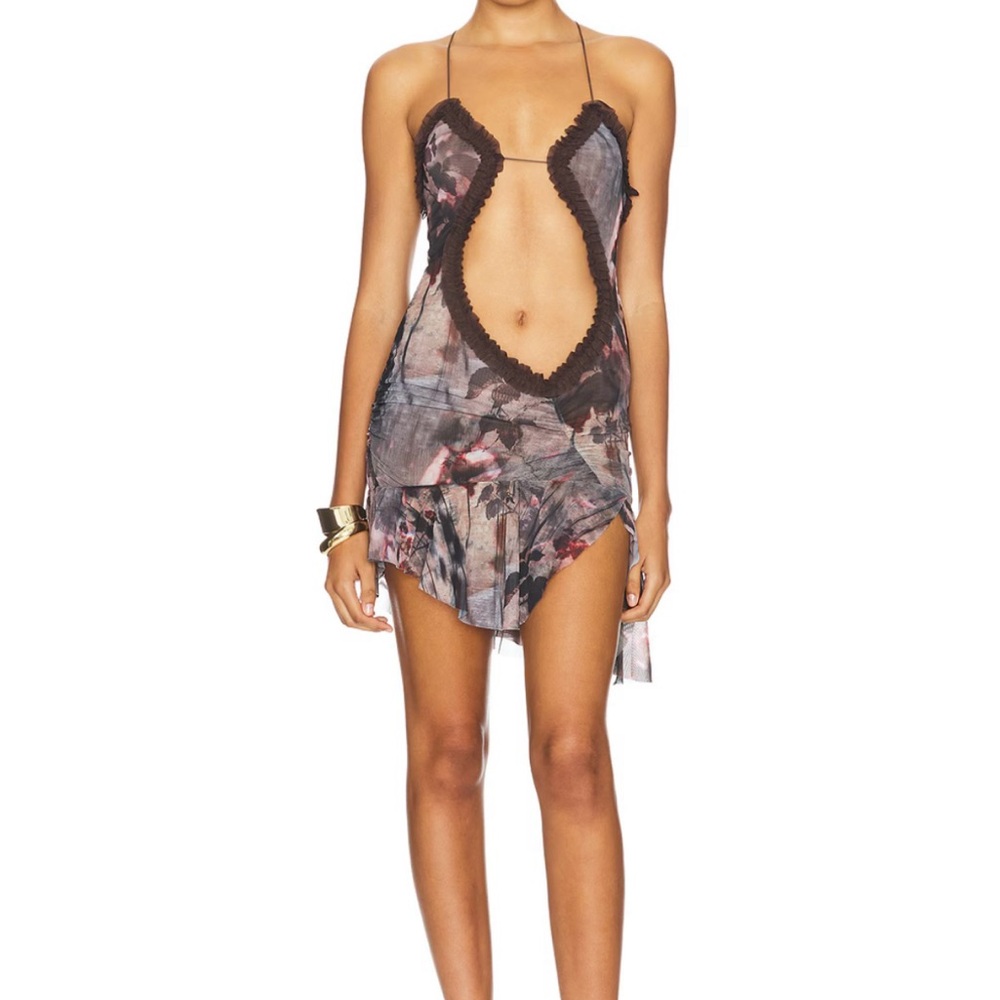 Jaded London Dusk Bloom Mini Fatale Dress